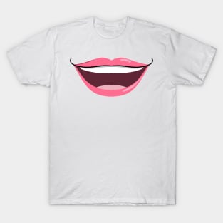 Happy Girl Smile - Face Mask T-Shirt